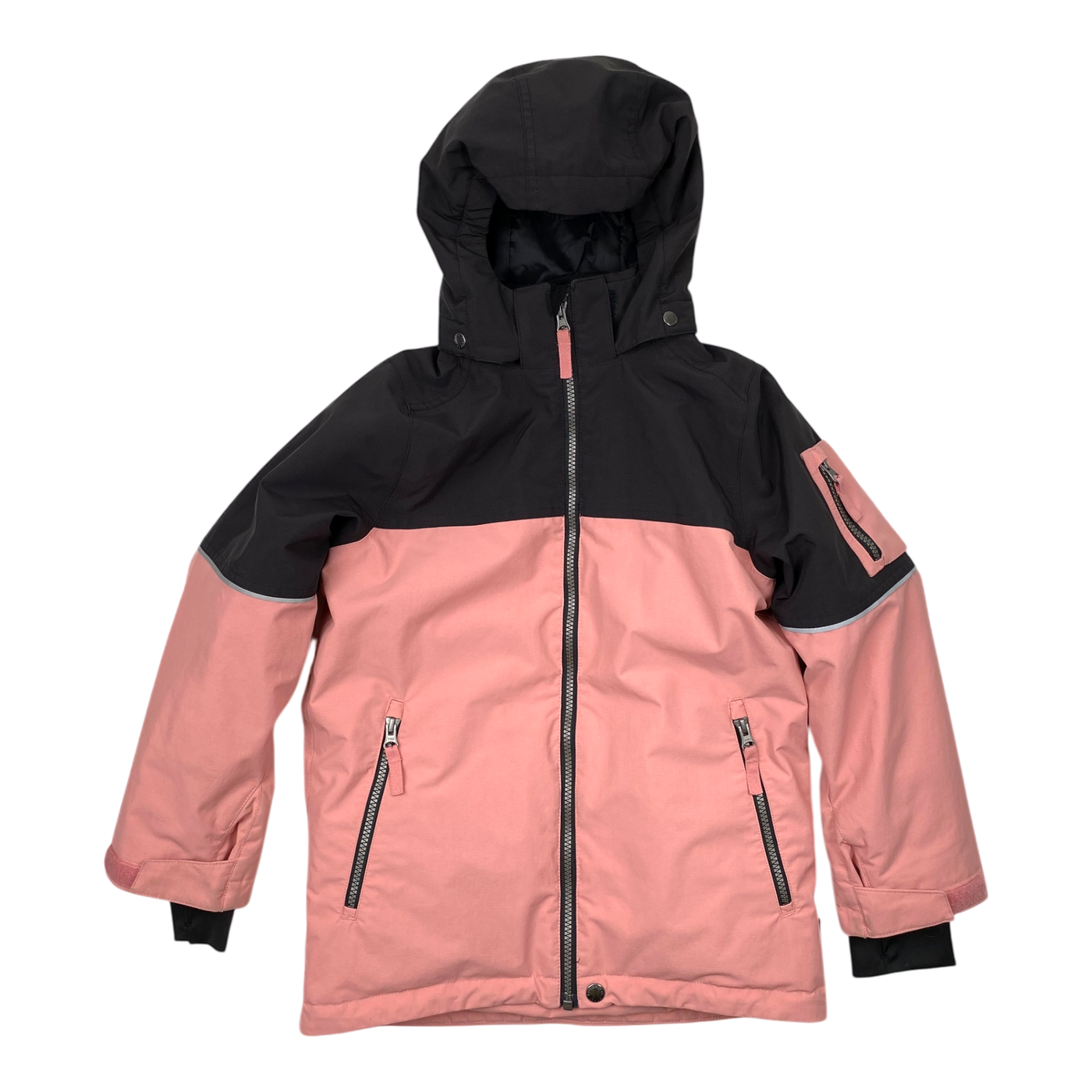 Polarn o. Pyret winter jacket, pink/black | 128cm