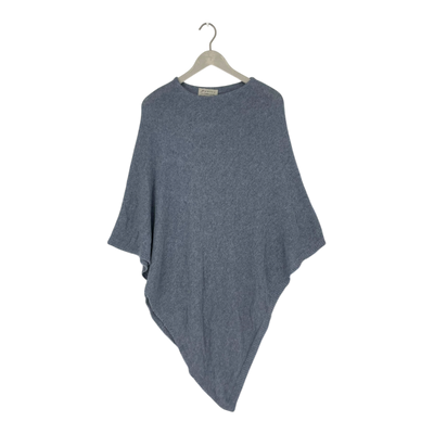 Bypias cashmere poncho, blue | onesize