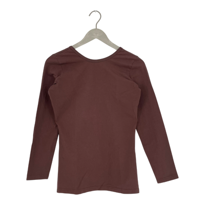 Kaiko cross shirt, chocolate | woman S