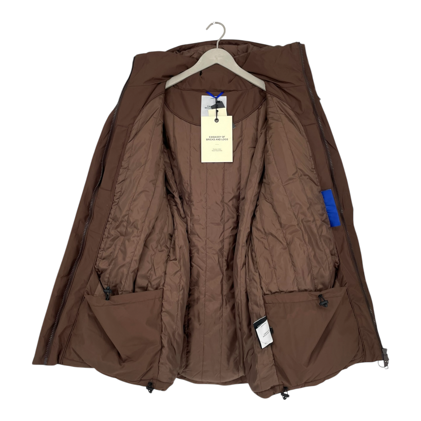 Embassy of Bricks and Logs astoria parka jacket, brown | unisex S