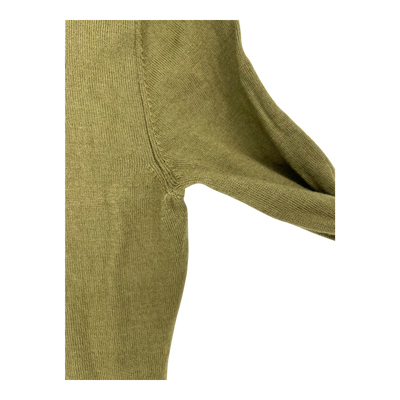 Hessnatur knit sweatshirt, green | woman 36/38