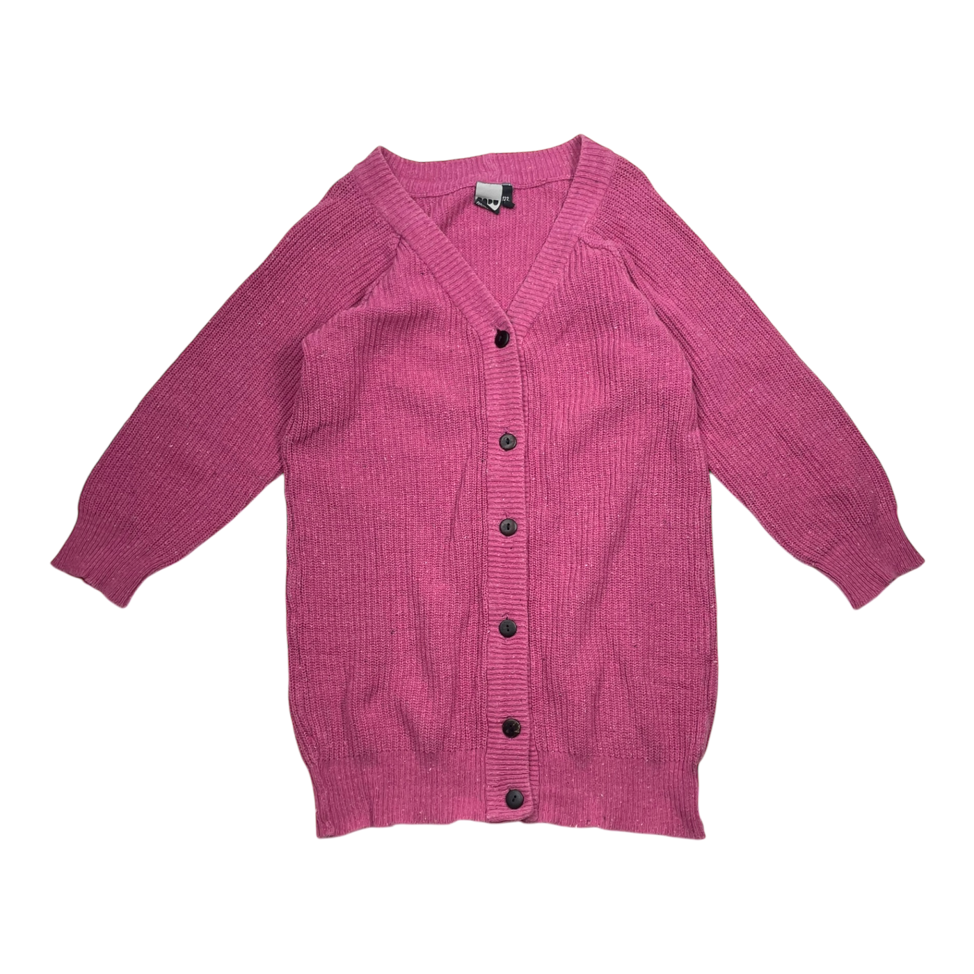Papu long knit cardigan, hot pink | 122/128cm