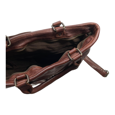 Harold's Bags leather shoulder bag/backpack, cognac