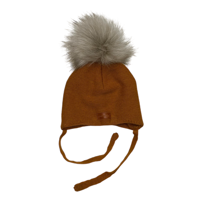 Metsola merino wool beanie, caramel | 2-6m