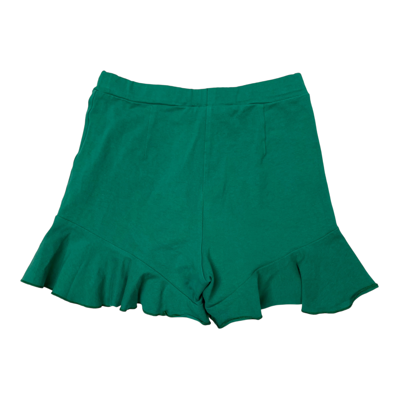 Gugguu frill shorts, green | 116cm