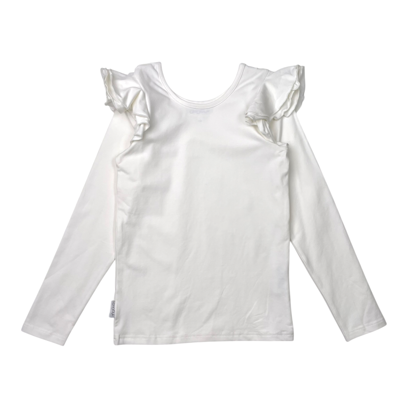 Gugguu frill shirt, white | 134cm