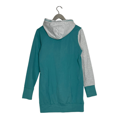 Ommellinen hoodie tunic, turquoise | woman S