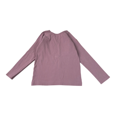 Metsola rib shirt, lavender | 128cm