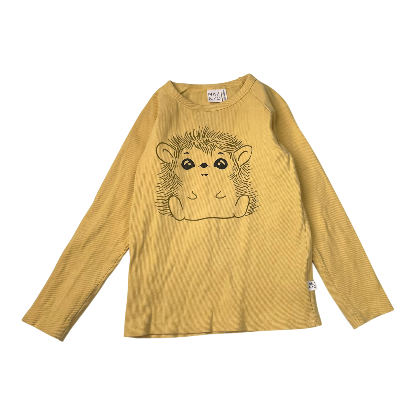 Mainio rib shirt, yellow | 134/140cm