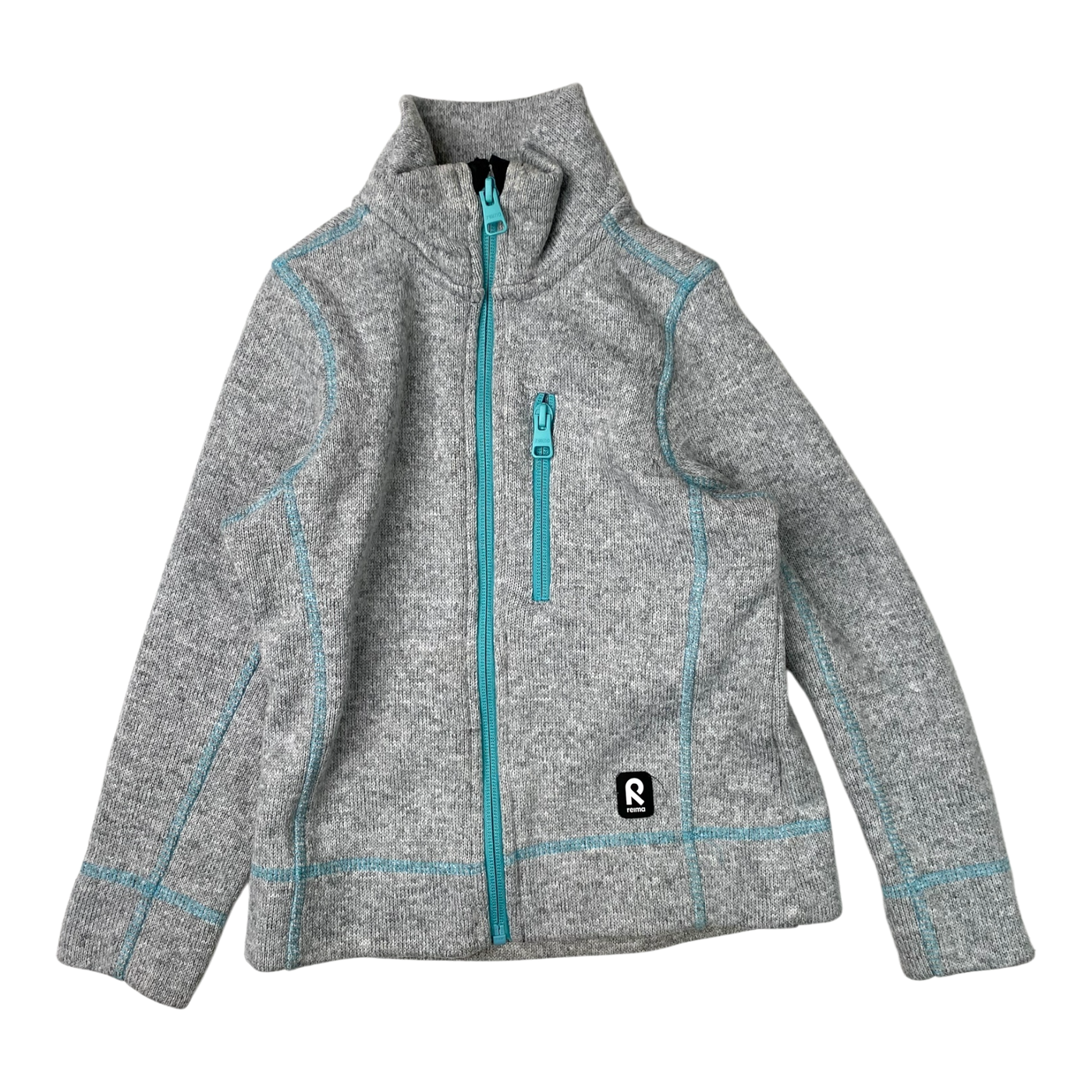 Reima fleece jacket, melange grey | 110cm