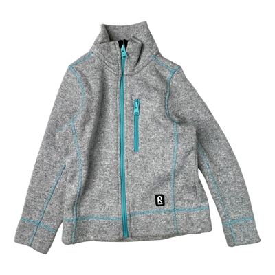 Reima fleece jacket, melange grey | 110cm