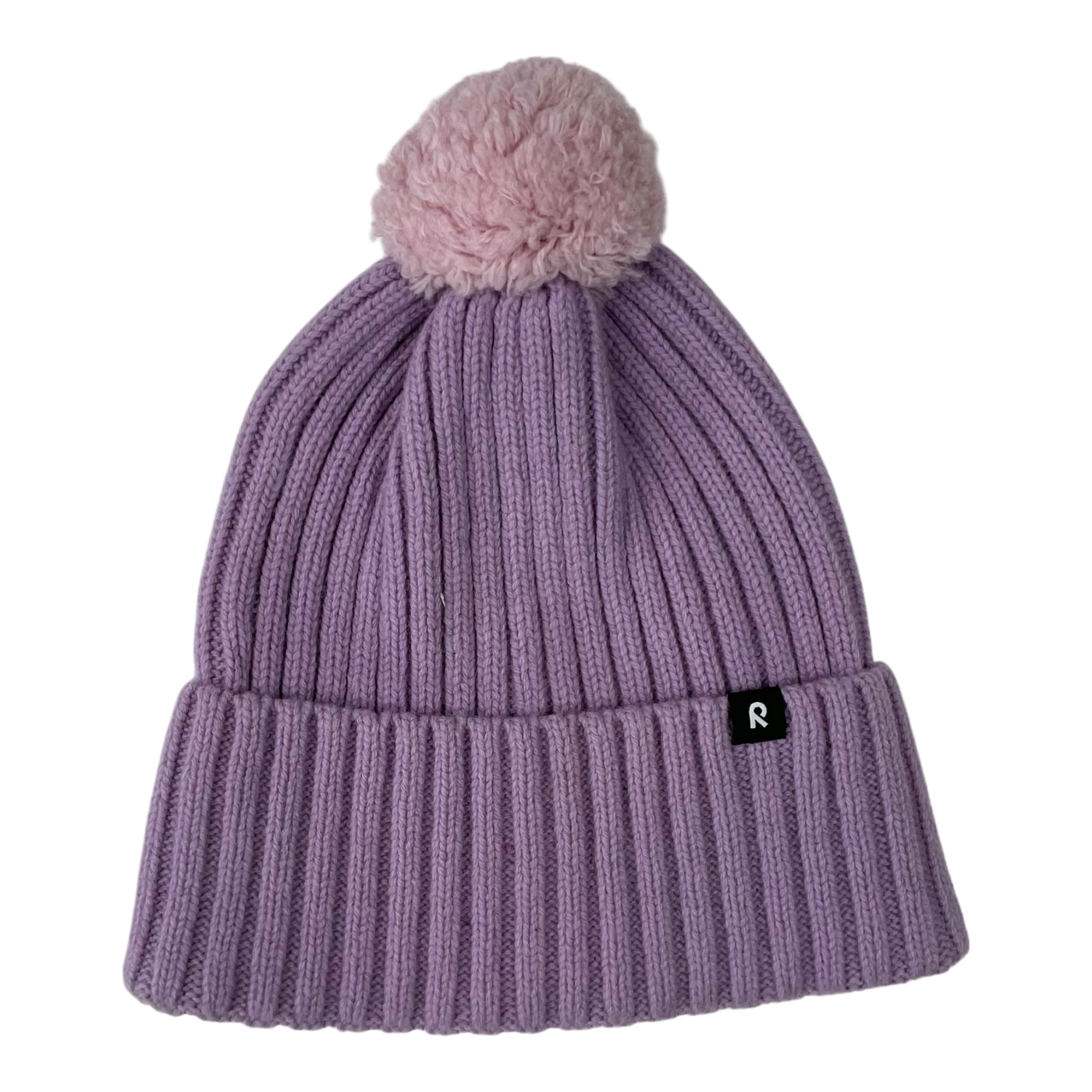 Reima knitted beanie with a pom, plum | 2-7y