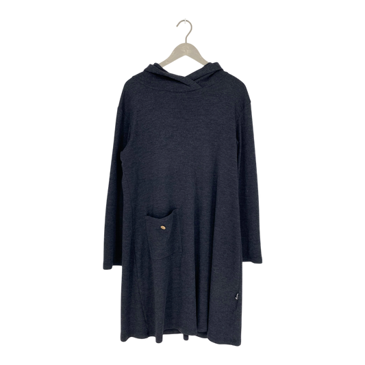 KIVIkivi merino hoodie tunic dress, grey | woman L