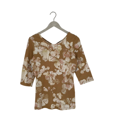 Kaiko cross shirt, marble meadow | woman M