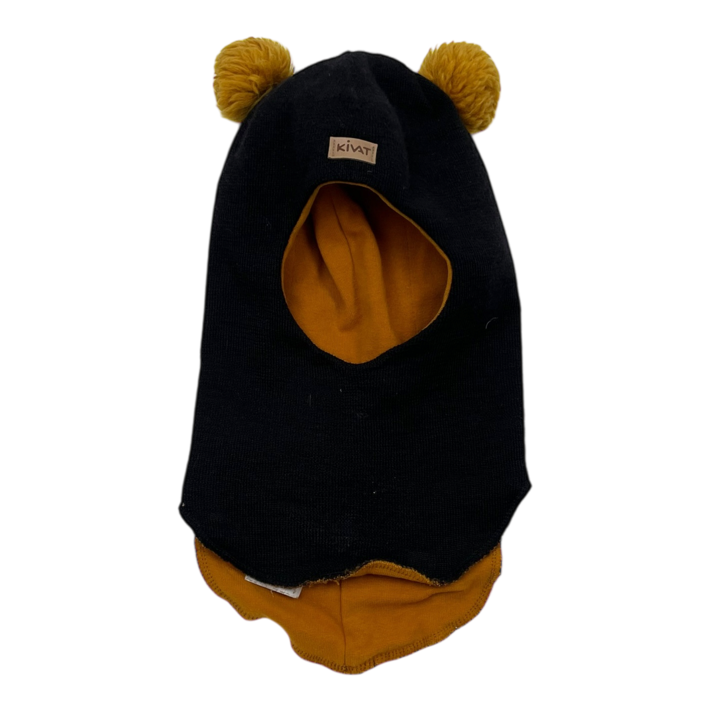 Kivat wool balaclava, black | 2-5y