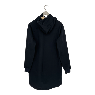 Riva Clothing kaamos long hoodie, black | woman XS