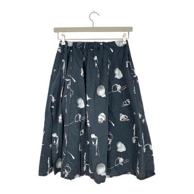 Vimma woven midi skirt, dark grey | woman onesize