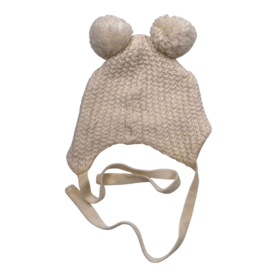 Gugguu merino beanie, cream | 0-2m