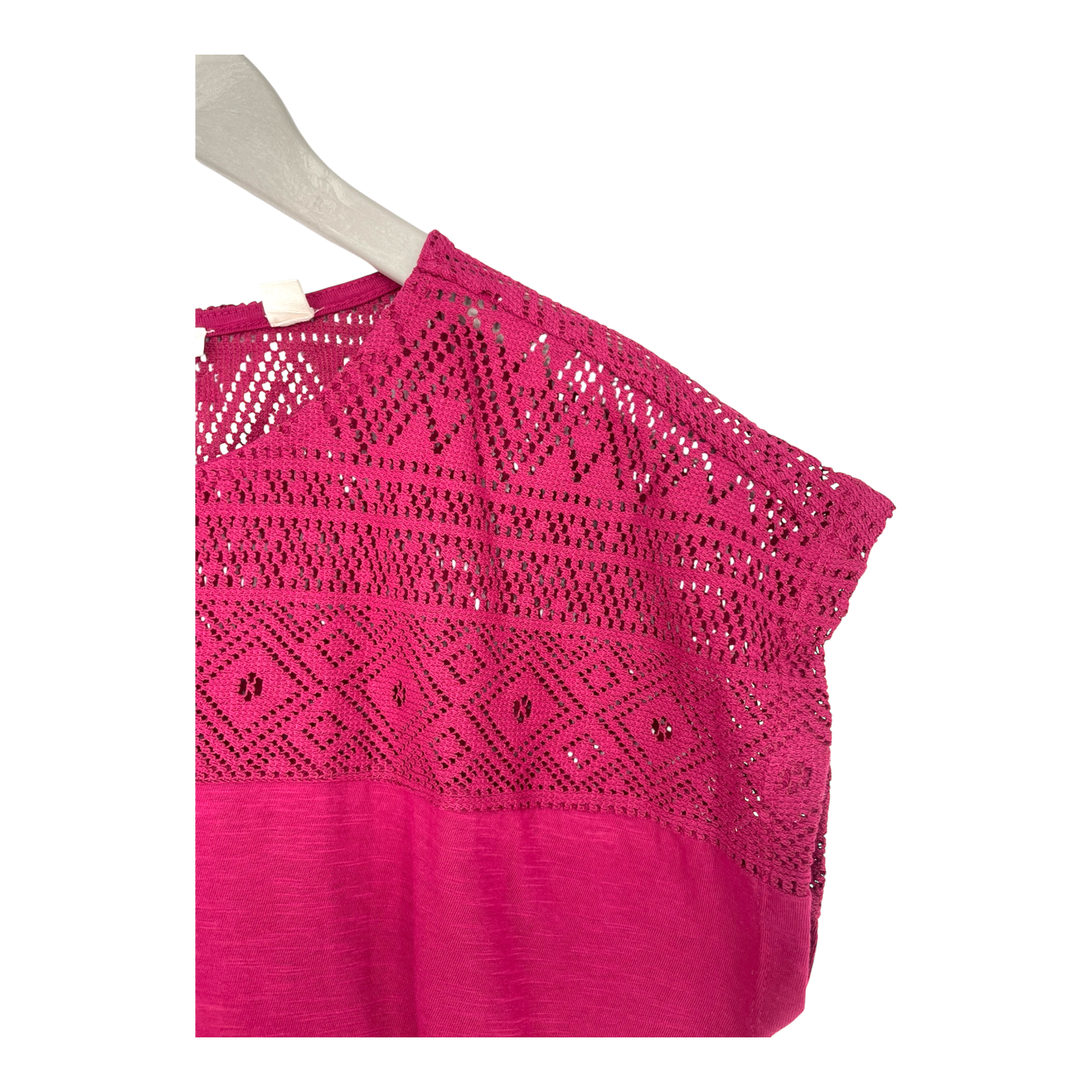 Tranquillo lace t-shirt, aniline red | woman M