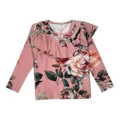 Metsola frill shirt, flower | 92cm