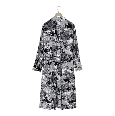 COS pleated dress, black/white | woman 44