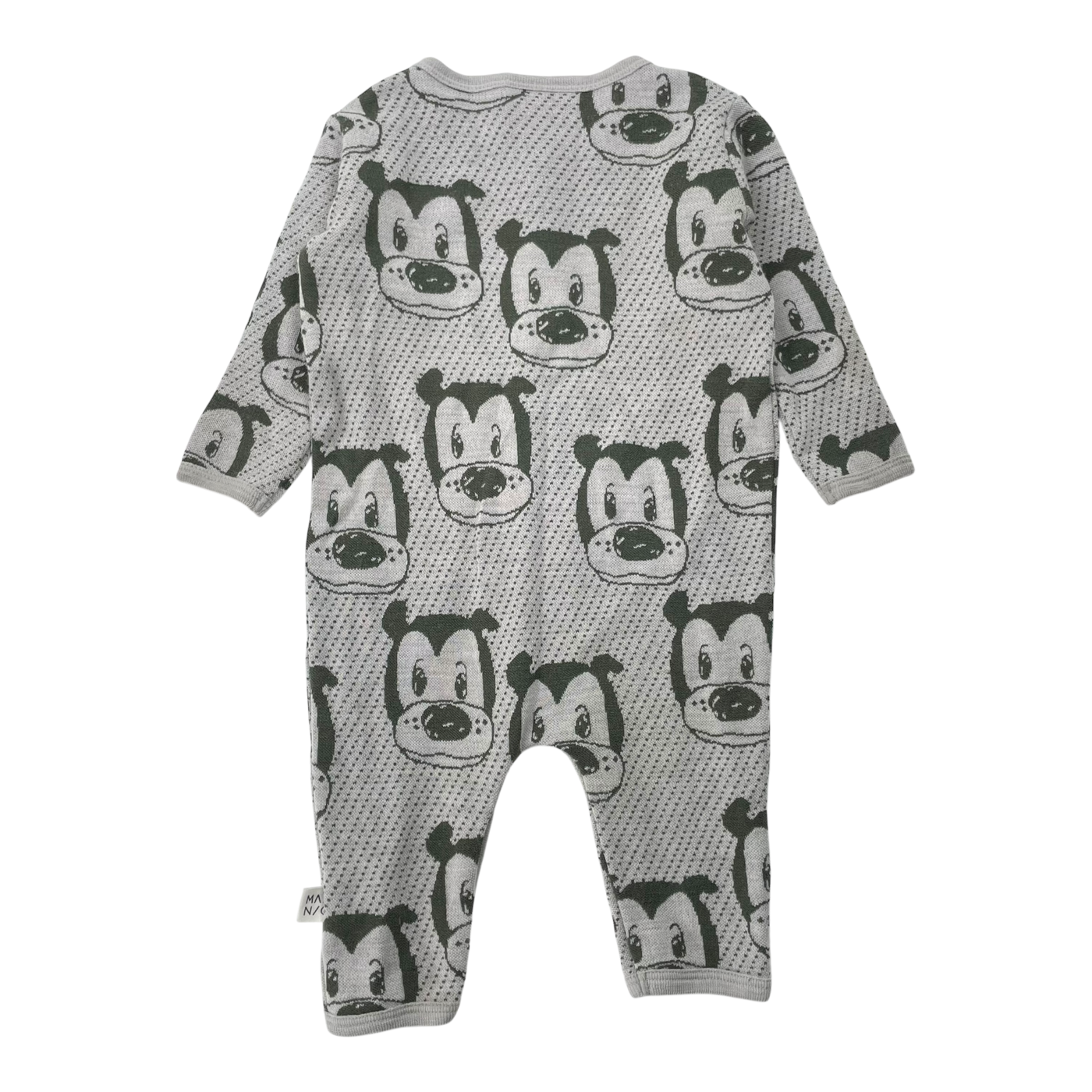 Mainio merino wool jumpsuit, bear | 62/68cm