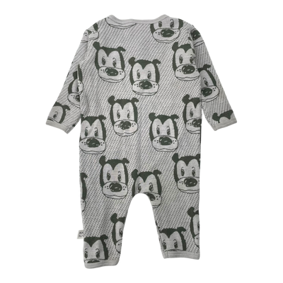 Mainio merino wool jumpsuit, bear | 62/68cm