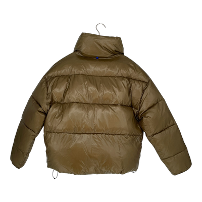 Embassy of Bricks and Logs lyon puffer jacket, shiny olive | unisex S
