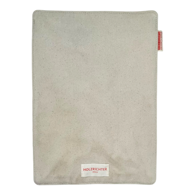Holzrichter canvas laptop sleeve, cream