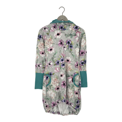 Ommellinen hoodie tunic, flowers | woman XS