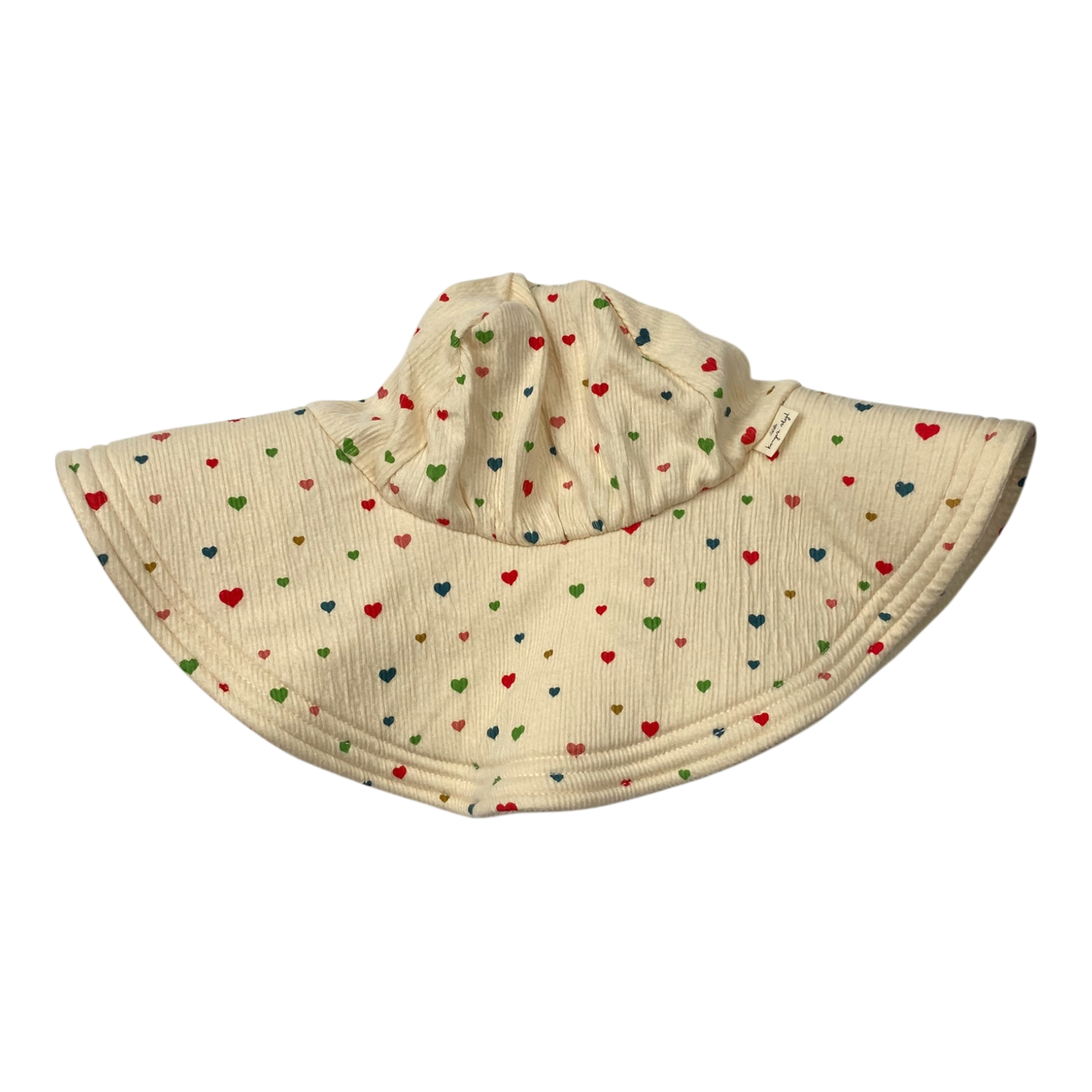 Konges Sløjd summer hat, hearts | 2-4y