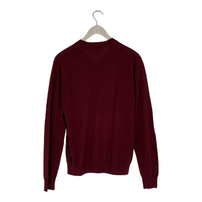 Tiger of Sweden merino sweater, burgundy | man S