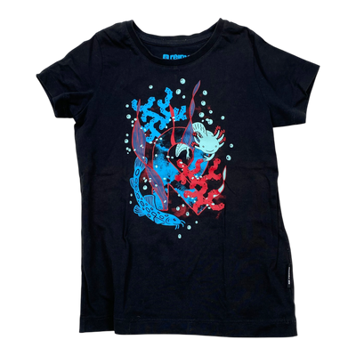 Reima t-shirt, black | 116cm