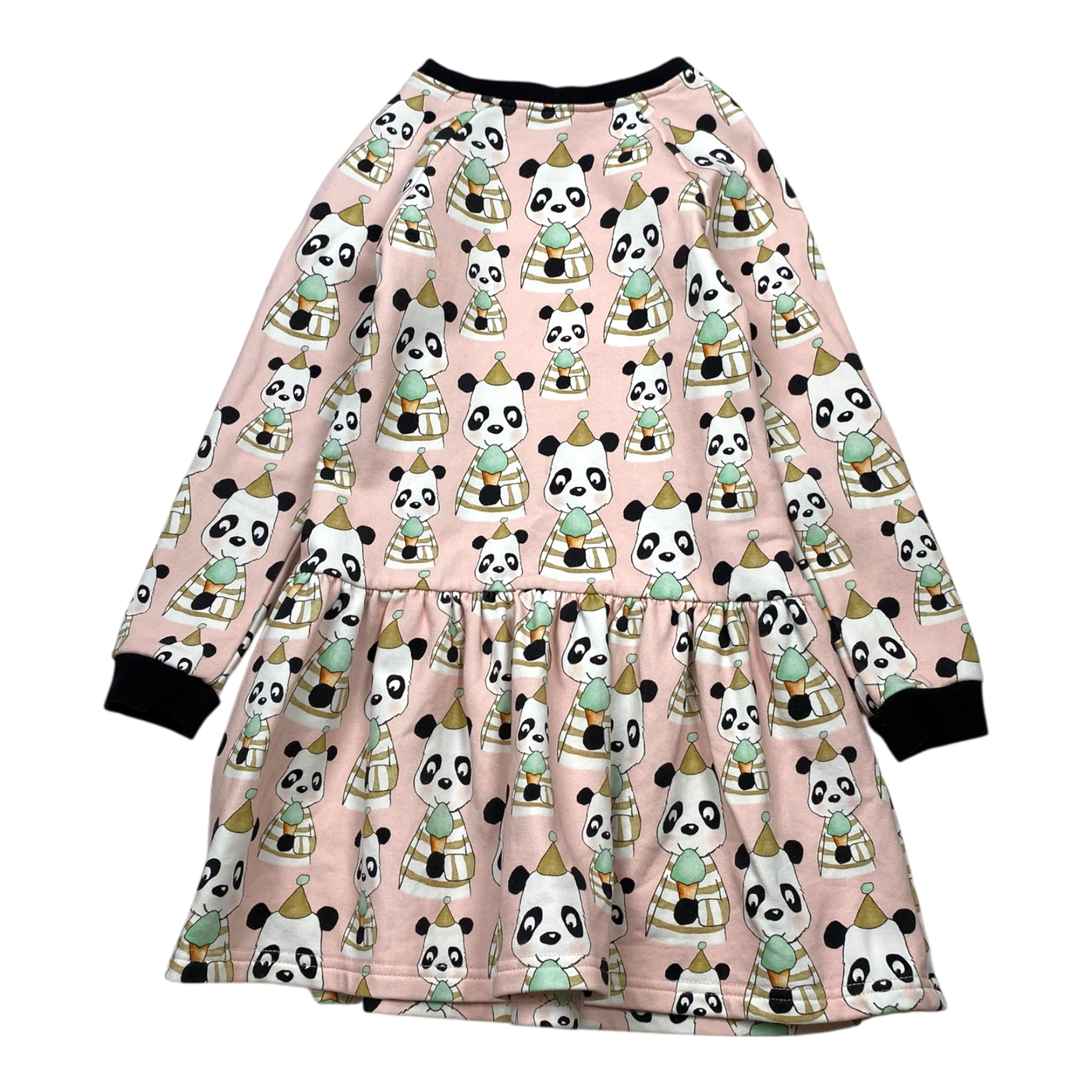 Metsola sweat dress, panda | 110/116cm