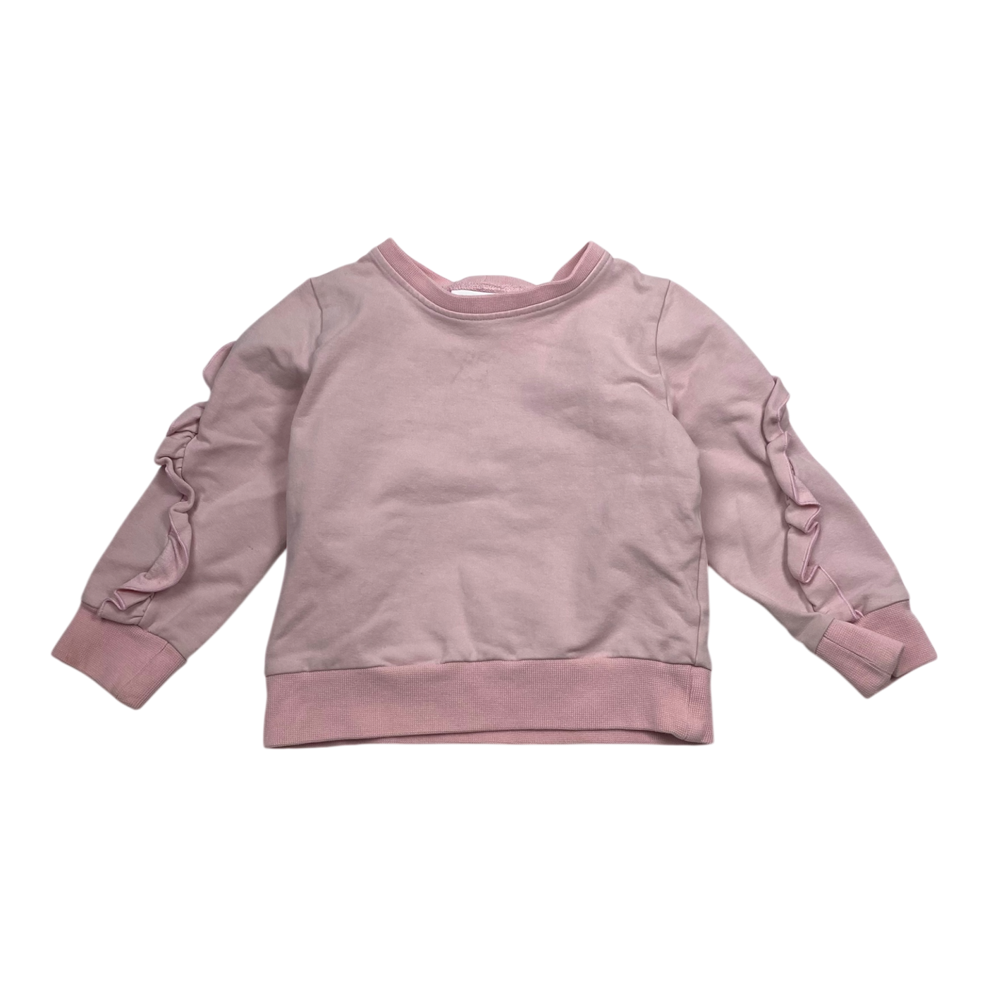 Gugguu frill sweatshirt, pink | 98cm