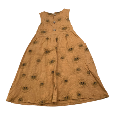 Mainio button dress, caramel | 98/104cm