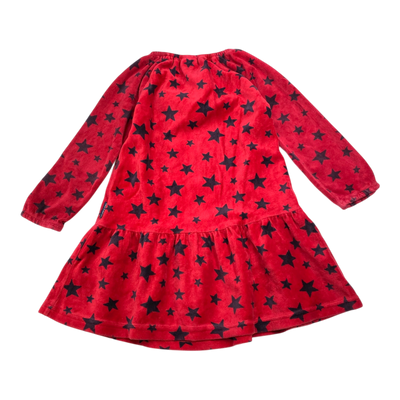 Polarn O. Pyret terry dress, stars | 104cm