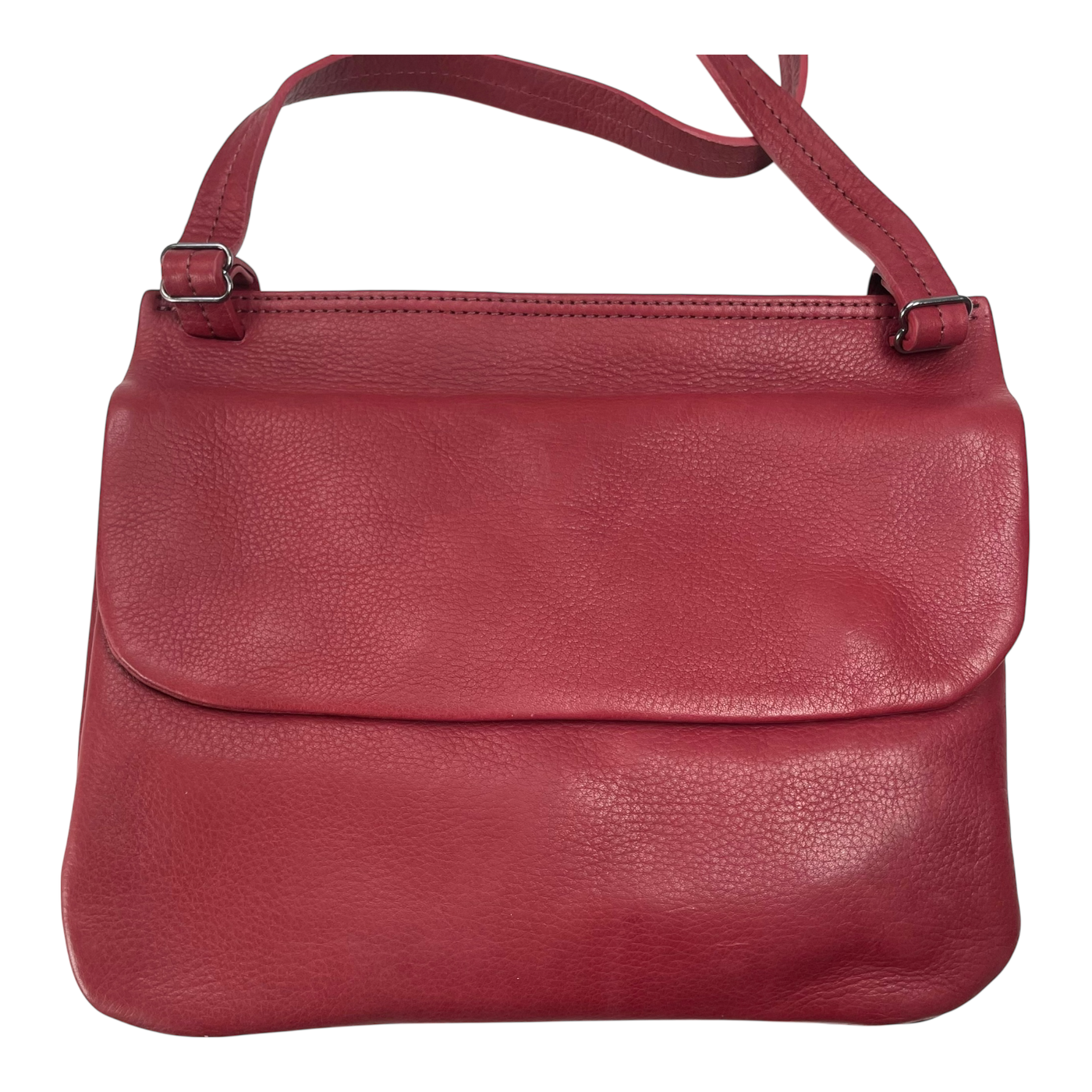 Harold's Bags leather chacoral smooth shoulder bag triple, wine