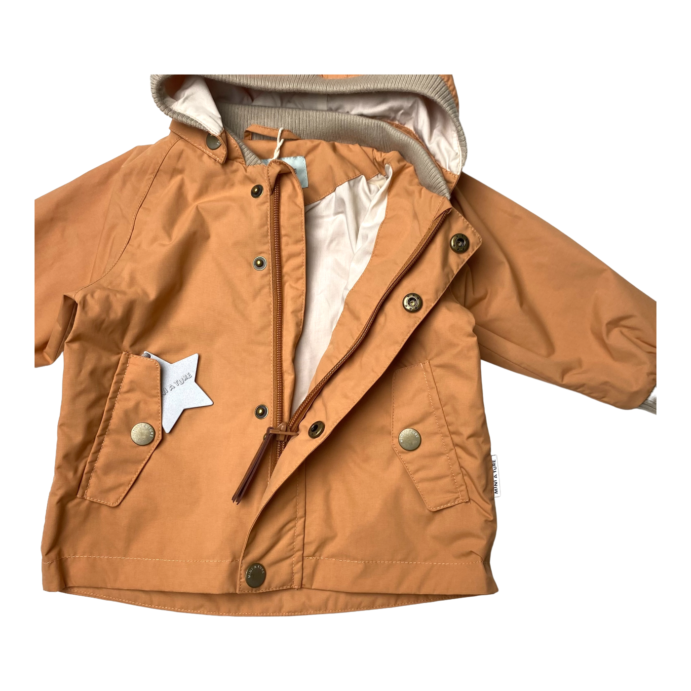 Mini A Ture wally midseason jacket, toast nut | 74cm