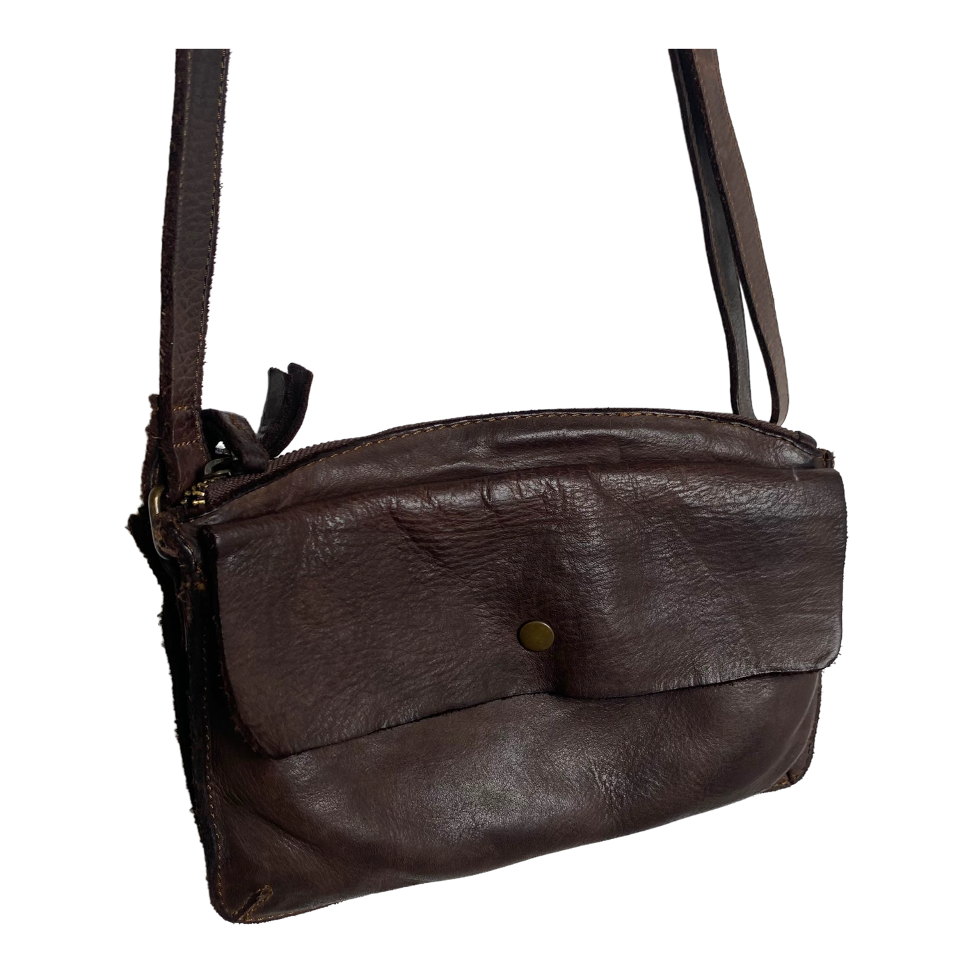 Harold's Bags leather submarine handbag small, brown