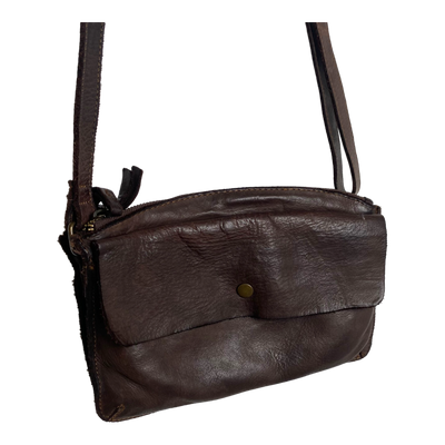 Harold's Bags leather submarine handbag small, brown