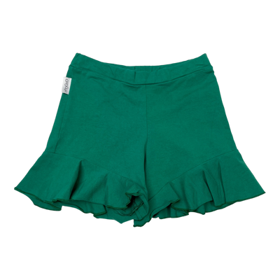 Gugguu frill shorts, green | 116cm