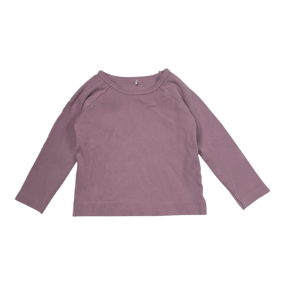 Metsola rib shirt, mauve | 86cm