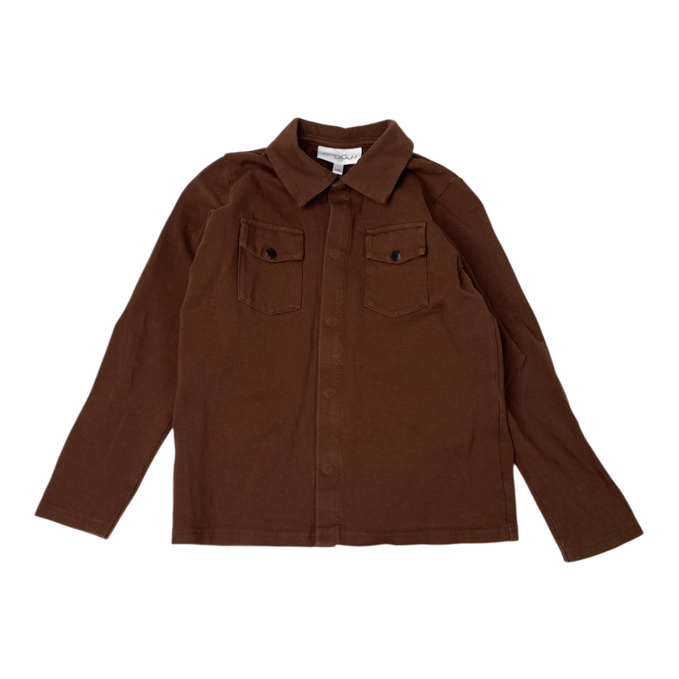 Gugguu pocket shirt, brown | 104cm