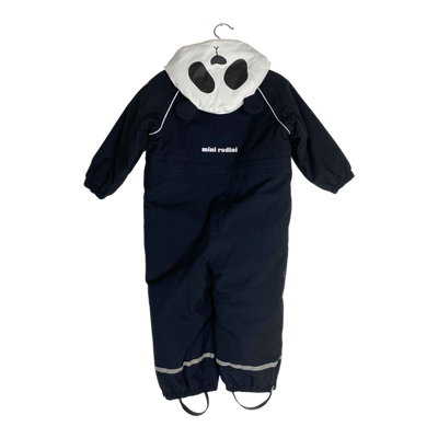 Mini Rodini alaska panda winter overall, black | 92cm