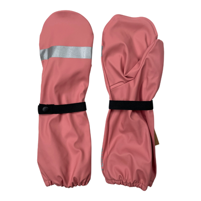 Reima kura rain mittens, coral | 6-8y