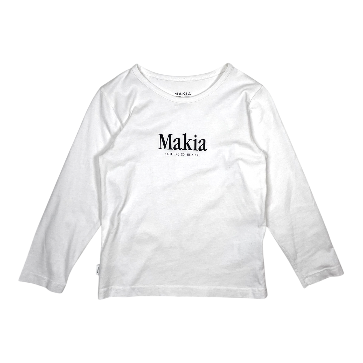 Makia long sleeve shirt, white | 110/116cm