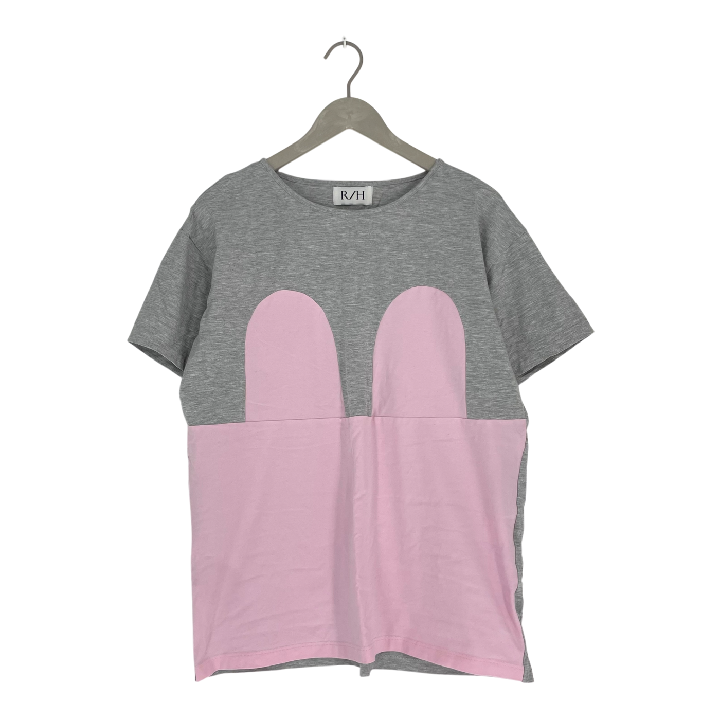 R/H Studio mickey t-shirt, pink/grey | woman S