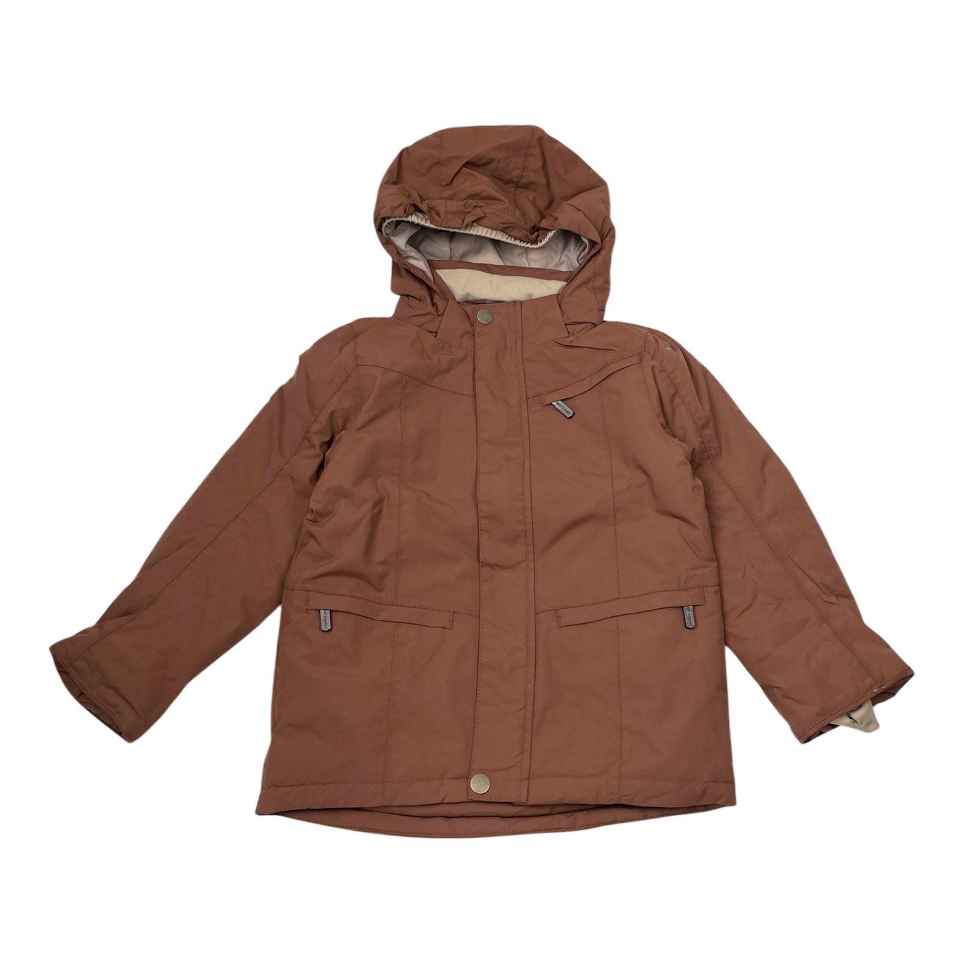 Mini A Ture matvestyn winter jacket, chocolate | 116cm
