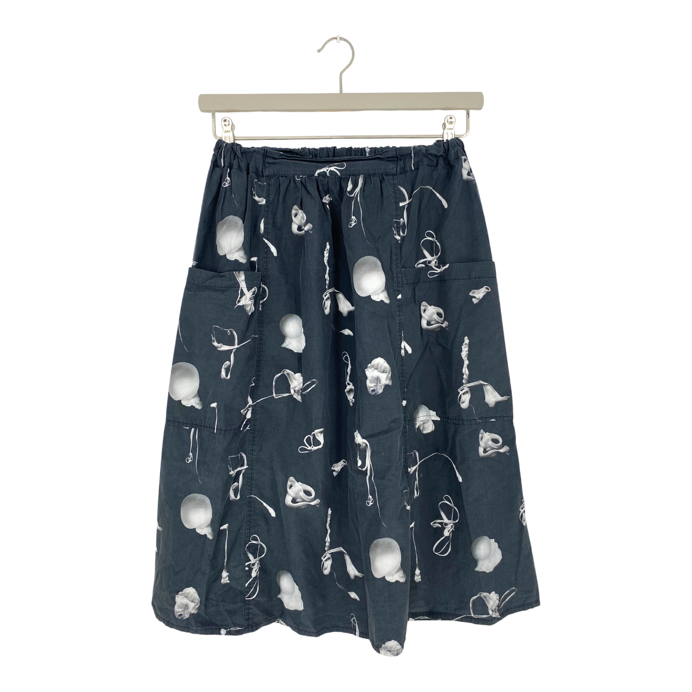 Vimma woven midi skirt, dark grey | woman onesize